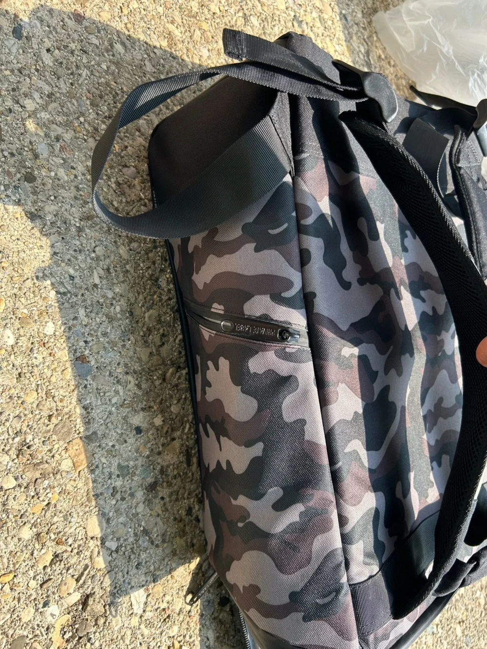 Private Label Dreamore Shoe Travel Camouflage Men’s Backpack Gray Camo